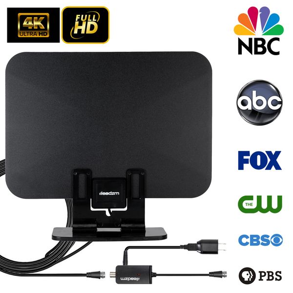 

цифровая hdtv tv antenna indoor anclifier uhf / vhf / 1080p долгосрочная доля до 90 миль со стендовым кораблем из сша