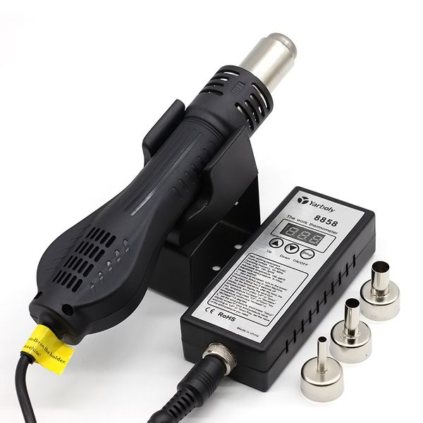 

soldering station 8858 portable digital air gun bga rework solder station air blower heat gun desoldering than 858d 858