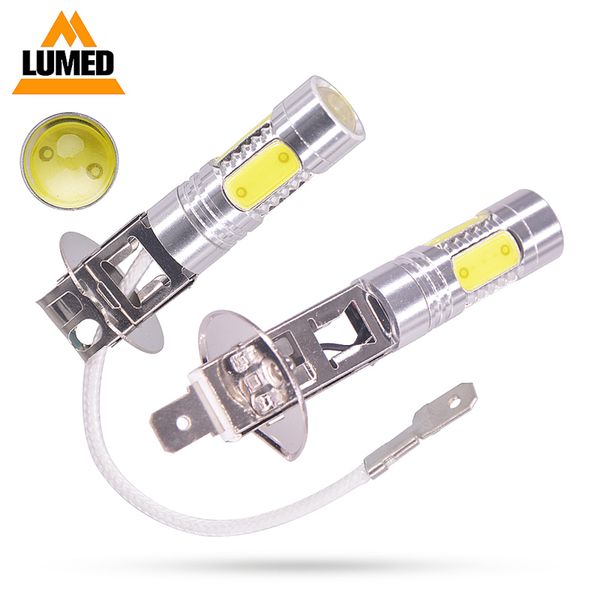 

car h1 h3 led super bright 5 cob chips auto fog lights driving day running lamp
