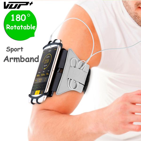 

professional sport rotatable phone armband mobile phone gps holder pouch case for running cycling driving sports accessories
