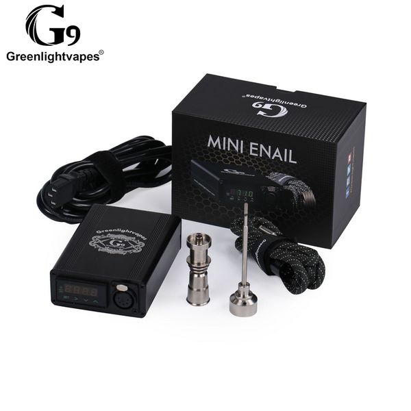 

Минута.1 компл аутентичные G9 мини Enail Starter Kit Dabber Temperature Control Box Mod с TI Nail Carb Cap Dab Rig Wax атомайзер