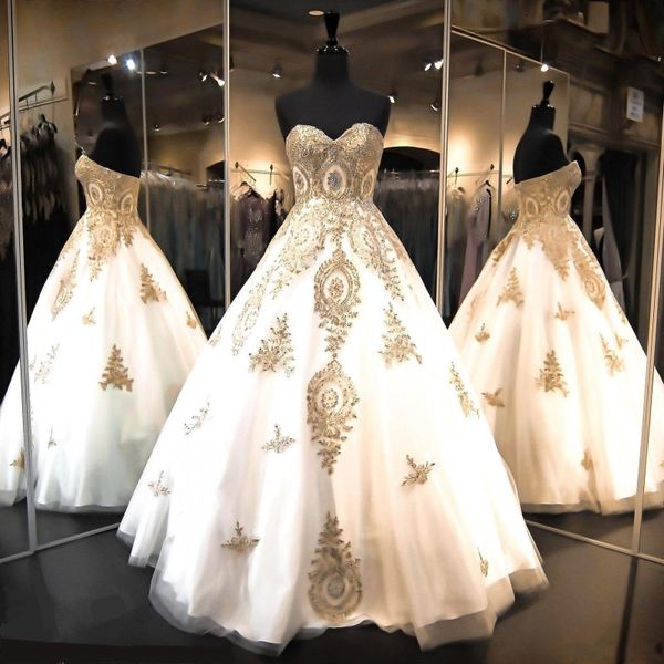 

ball gown quinceanera dresses with beaded gold lace appliques ball gowns prom dresses sweetheart sweet 16 pageant evening gowns, Blue;red