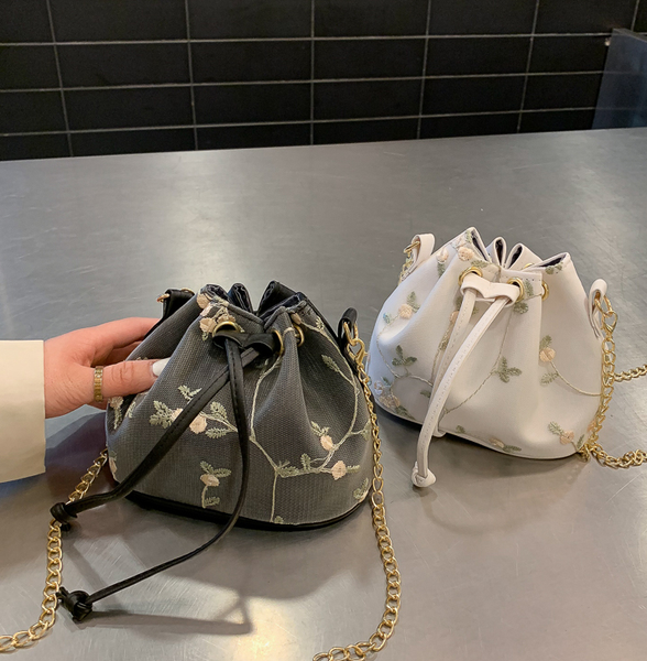 

mini lace bucket bag chain change mobile phone shoulder bag