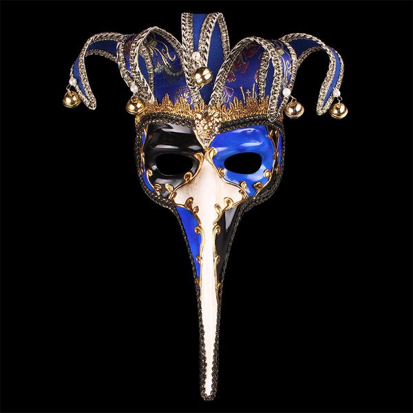 

men women half face long nose mardi gras venetian masquerade theater jester mask carnival party ball