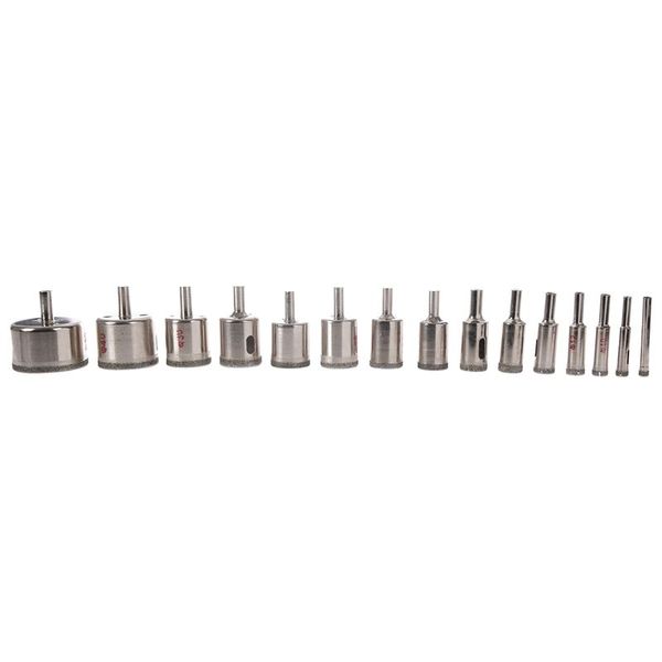 

promotion--15pcs/set 6mm-50mm diamond holesaw drill bit tool for ceramic porcelain glass marble 6/8/10/12/14/16/18/20/22/25/26/2