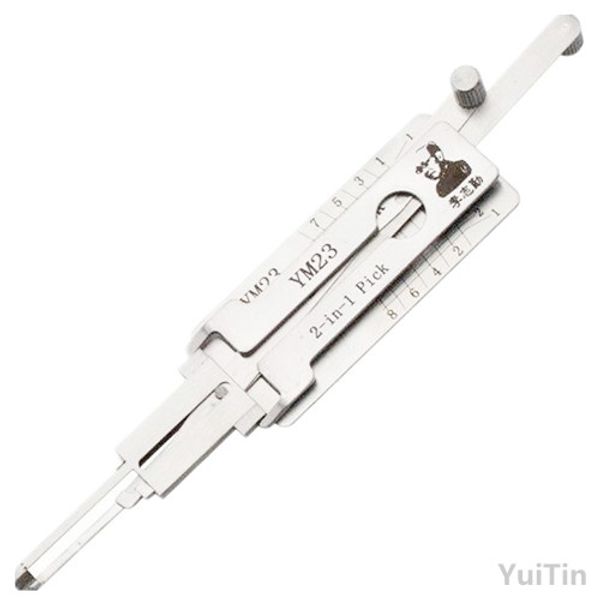 

Hot sale best lishi auto tools 2in1 pick Lishi YM23 2 in 1 lock pick and decoder