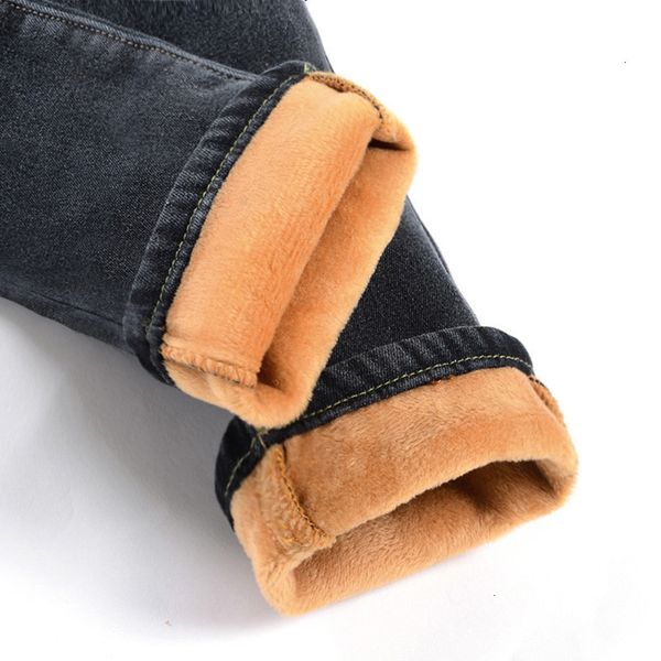

womens jeans women pants velvet plus twill thicker warm high waist trousers cowboy pants stretch denim jeans pants winter pencil c1495, Blue