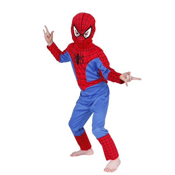 

marvel comic classic child costume kids boys fantasia halloween fantasy carnival party fancy dress, Black;red