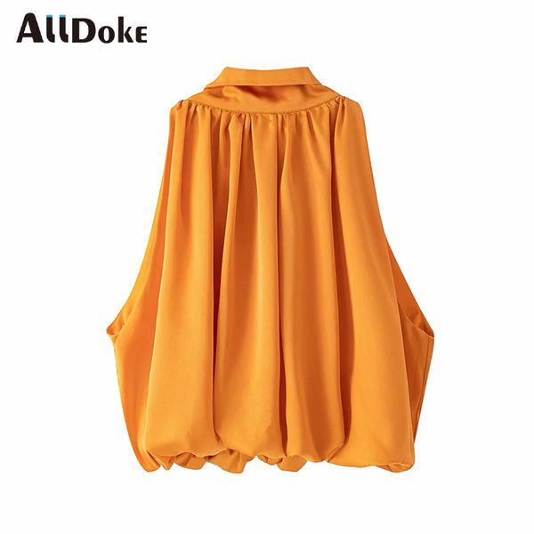 

alldoke yellow casual chiffon blouse women summer bow sleeveless crop shirt femme streetwear ladies cropped blouses blusas, White