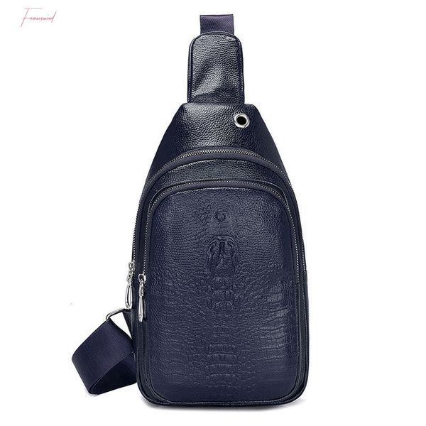 

pu leather mens personality versatile breathable comfortable shoulder bag messenger casual bag
