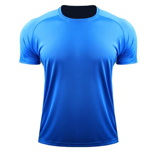 

quick dry compression sport shirt men running soccer basketball jersey gym sportswear fitness t shirt tight sports, Black;red