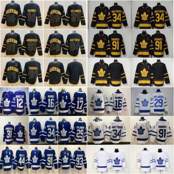 

2019 Toronto Maple Leafs 91 John Tavares 34 Auston Matthews 16 Mitchell Marner 29 William Nylander 12 Patrick Marleau Arenas Blue White