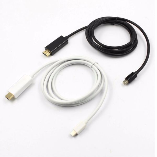 

1.8m mini dp to hdmi cable male to female thunderbolt displayport hdmi adapter converter for macbook pro air projector cable