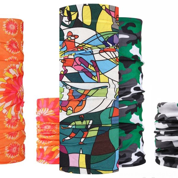 

enrzf cover bandanas mask neck 3d scarf motorcycle cycling face punisher uv headband hiking scarf, Black