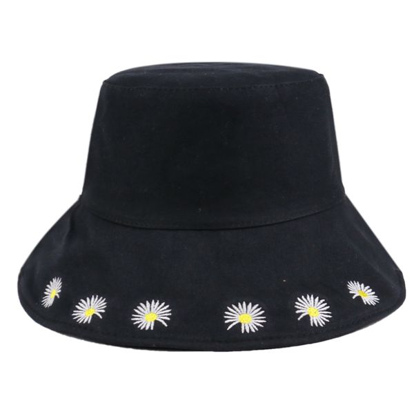 

winfox fashion chrysanthemum embroidery fisherman hat men women outdoor fishing cap panama bucket cap