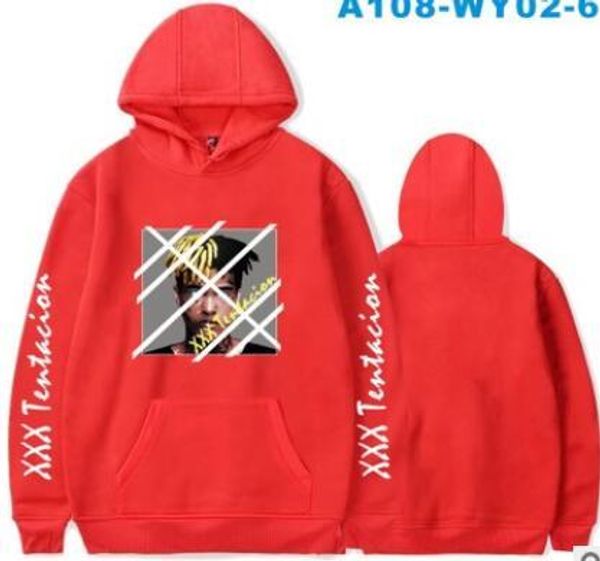 

xxxtentacion 19ss мужские толстовки с капюшоном вскользь сыпучие пуловеры толстовки с длинным рукавом tops, Black