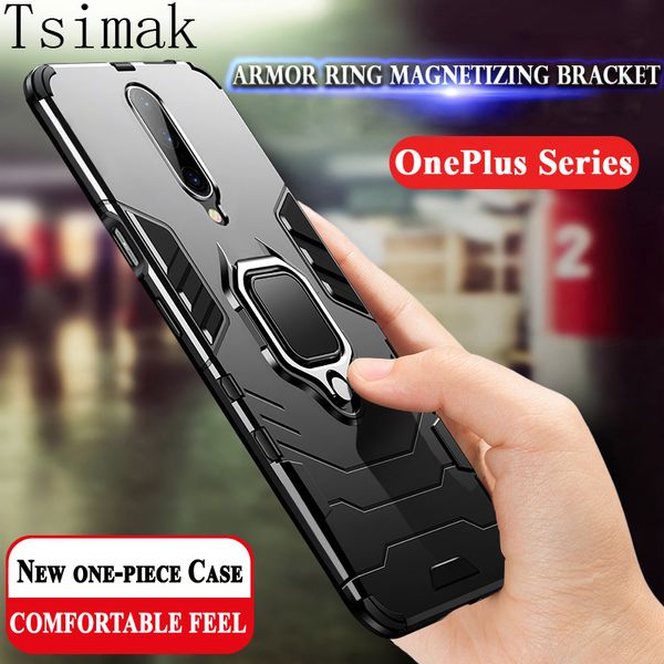 

shockproof case for oneplus 6t 7 7t pro one plus 6 t 7 cover case 3d iron man finger ring armor holder bumper phone back coque