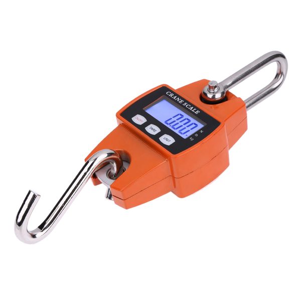 Freeshipping Mini Industrial Heavy Duty Crane escala Portátil LCD Digital Gancho Eletrônico Pendurado Peso Escalas 300kg kg, lb e n