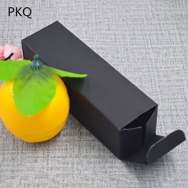 

100pcs blank black brown paper tube packing box lipstick cosmetic perfume bottle paper box essential oil gift