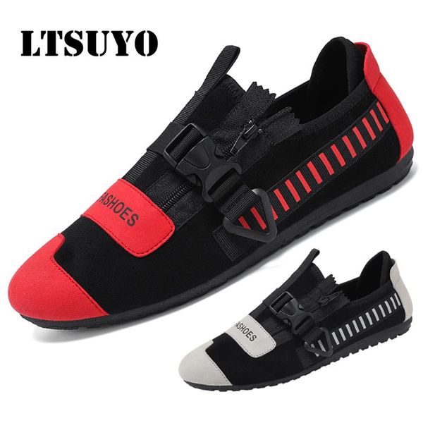

ltsuyo fashionable casual men's shoes, men's flat walking shoes, high-quality casual shoes handmade deerskin business shoe