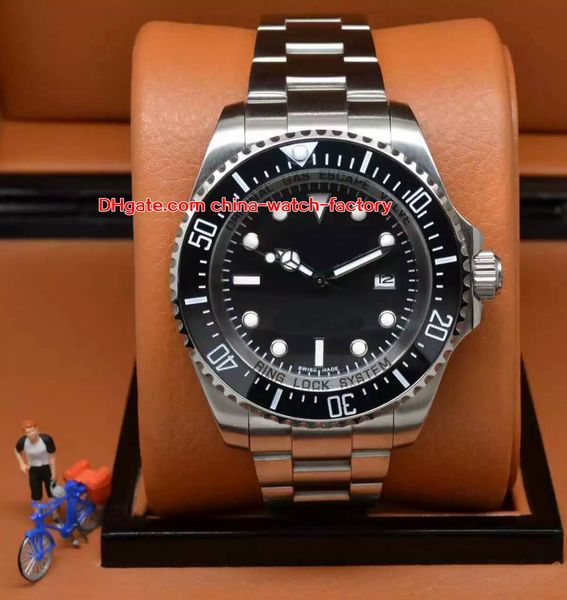 

2 color watch 44mm sea-dweller 116660 d-blue black ceramic 316l steel asia 2813 movement mechanical automatic mens watches, Slivery;brown