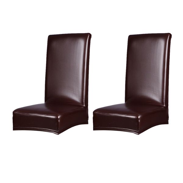 

2pcs protective stretch chair cover leather seat cover dining room seat cover decoration