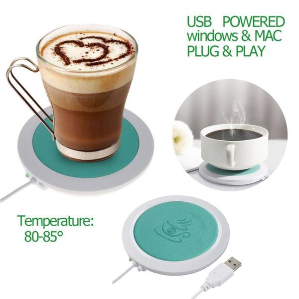 

protable usb warm cup mat warmer heat beverage mug mat keep drink warm heater mugs