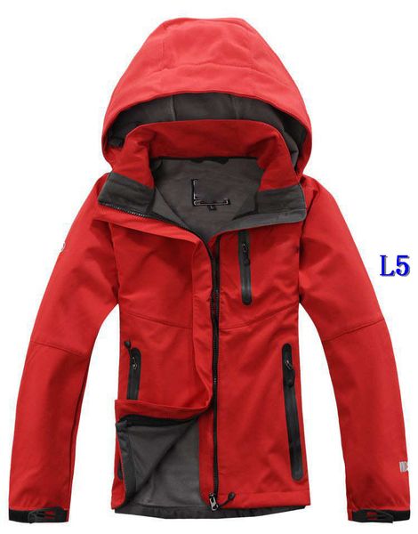 

womens designer outdoor jackets solid color coat mountaineering suit with cap selling 7 styles 2020 autumn jackete
