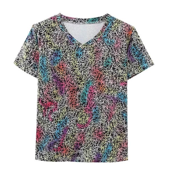 

summer mens designer tshirt v neck pullover printed short sleeve mens tees loose casual teenager, White;black