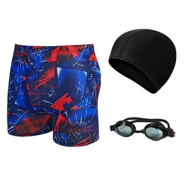 

3 pcs men swimsuit men swimwear mens swim briefs swimming shorts swimsuit swim trunks with swimming goggles and cap
