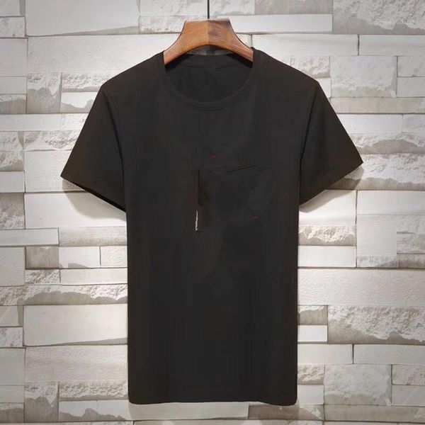 

solid color breathable tshirts short sleeve round neck cotton mans clothing mens casaul designer tees plus size, White;black