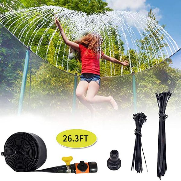 

piscina 8m/12m/15m trampoline sprinkler durable safe multifunctional water cooling pipe toy for outdoor garden yard park