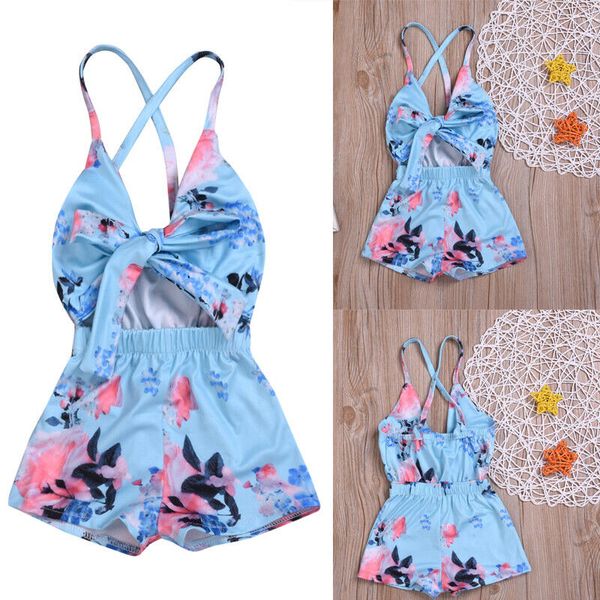 

au младенческая девочка цветочный комбинезон боди комбинезон наряды sunsuit одежда, White