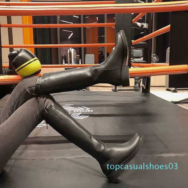 

сапоги женщина 2019 all-матч с низкой с длинными сапогами сила упругости будет код женщина т03, Black