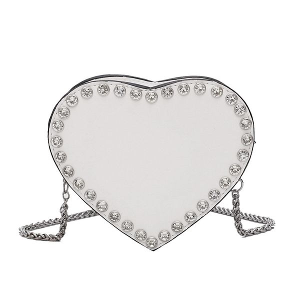 

new wave fashion popular messenger bag chain heart-shaped shoulder bag