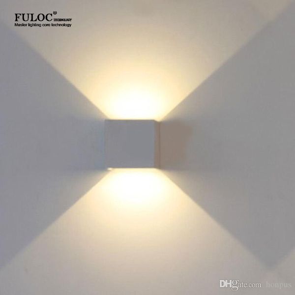 

waterproof cube cob led light wall lamp modern home lighting decoration outdoor wall lamp aluminum 7w ac 220v lemonbest