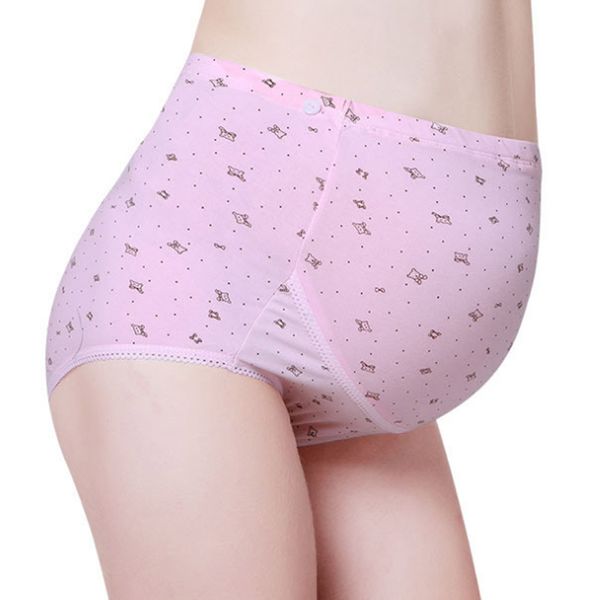 

women underwear high waist belly support solid color elastic panties for pregnant maternity nsv775, Blue