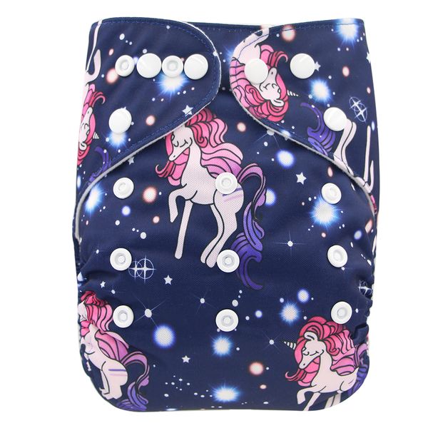 

baby cloth diapers unicorn animal pattern infant kids nappies reusable diaper cover waterproof washable pocket diaper fit 3-15kg