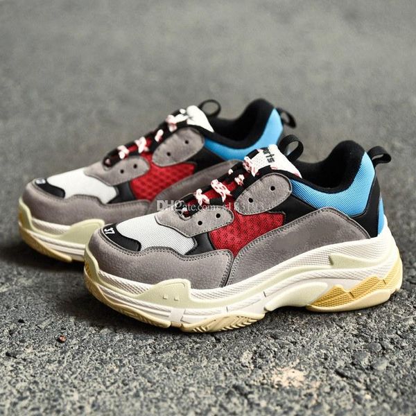 

2019 new fashion paris triple-s designer shoes low platform sneakers triple s mens casual women designer casual sports trainers, Black