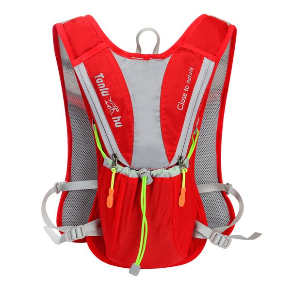 

tanluhu 10l outdoor cross-country backpack ultra light close running shoulder bag marathon riding bag kettle 2l water