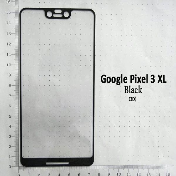 Proteggi schermo a copertura totale in vetro temperato 2.5D bordo curvo con pacchetto 10in1 per Google Pixel 3/Pixel XL3