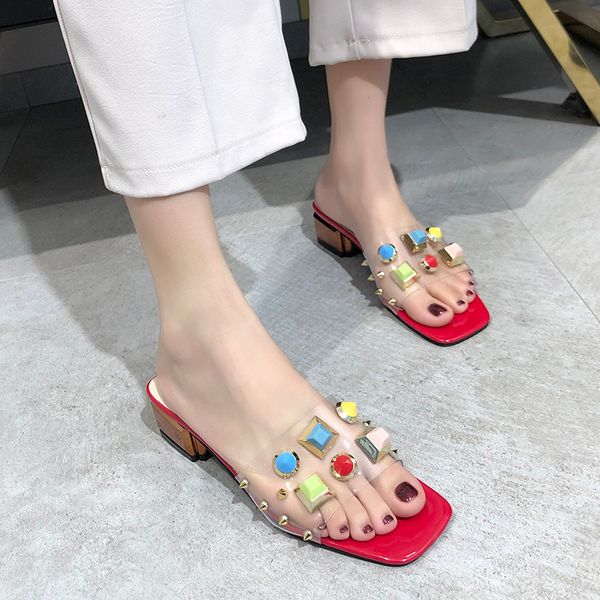 Women S Slippers Transparent High Heels Comfortable Sexy Wedding