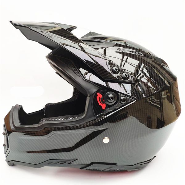 

carbon fiber full face moto racing helmet dot outdoor full face mx helmet motocross off-road dirt bike motorcycle atv m
