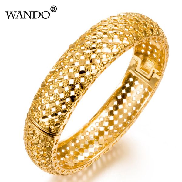 

wando fashion ethiopian bangles for women gold color dubai/african/arab/middle east bracelets party wedding gifts can open b24, Black