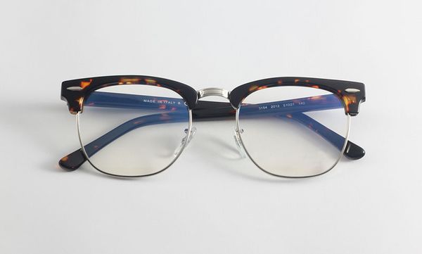 

wholesale- 51mm 49mm acetate brand eye glasses man woman fashion with original case, Silver