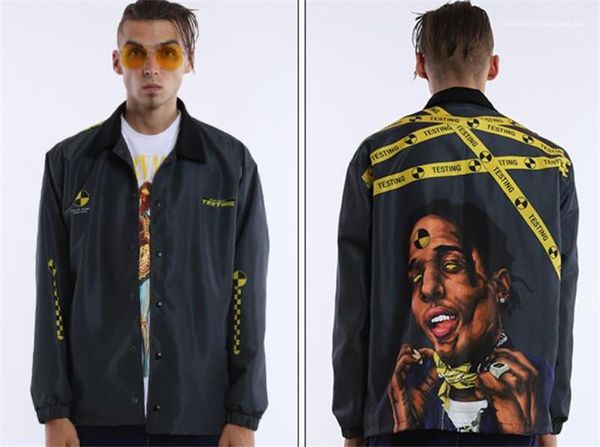 

jackets stand collar long sleeve asap rapper rocky autumn mens coats hiphop fashion outerwear mens nagri designer, Black;brown