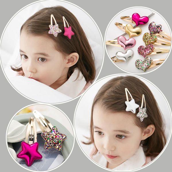 

hair clips designer headbands baby headbands hairpin bb clip children hair accessories hair clips bows girl baby christmas 2 pieces/sets, Slivery;white