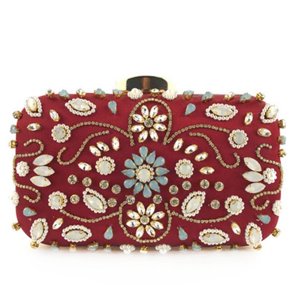 

new handmade beaded ladies bag female temperament mobile phone bag european and american style single shoulder messenger