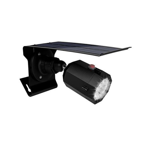 

abui-led solar light spotlight lamp waterproof ip65 solar simulation camera light induction for outdoor garden wall street