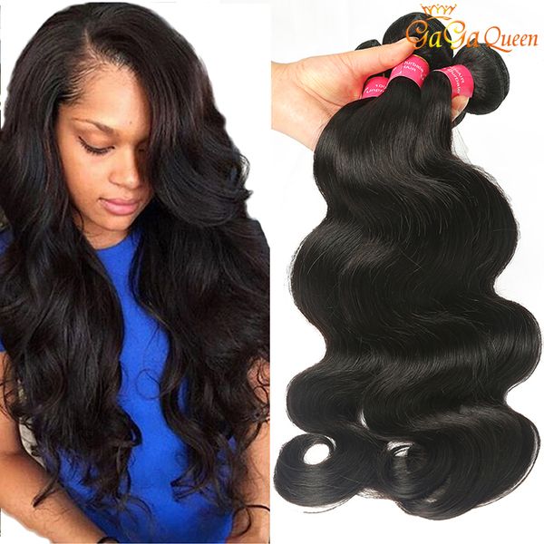 

8a mink brazilian body wave straight deep wave water wave hair unprocessed human hair extensions brazilian body hair weave bundles, Black